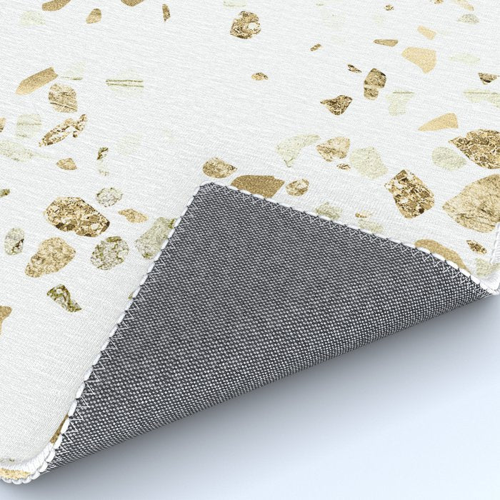 Metallic Gold Terrazzo Sparkle Rug Gallery Image 4