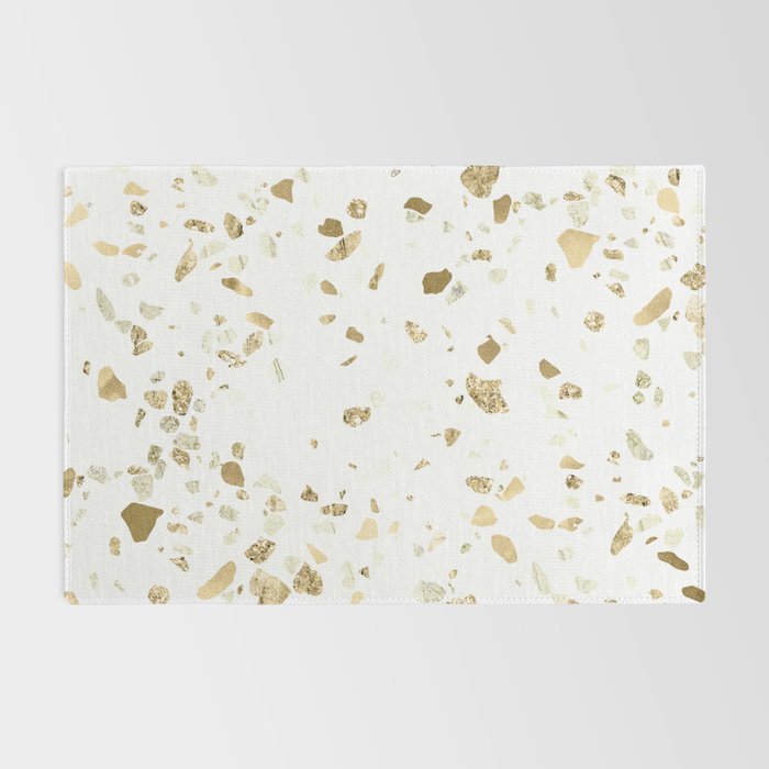 Metallic Gold Terrazzo Sparkle Rug Gallery Image 2