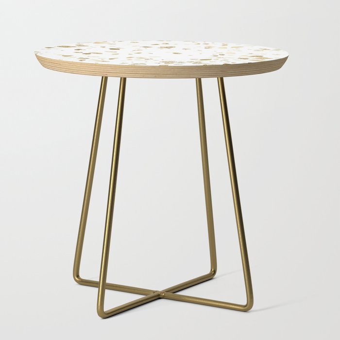 Metallic Gold Terrazzo Sparkle Side Table Gallery Image 1