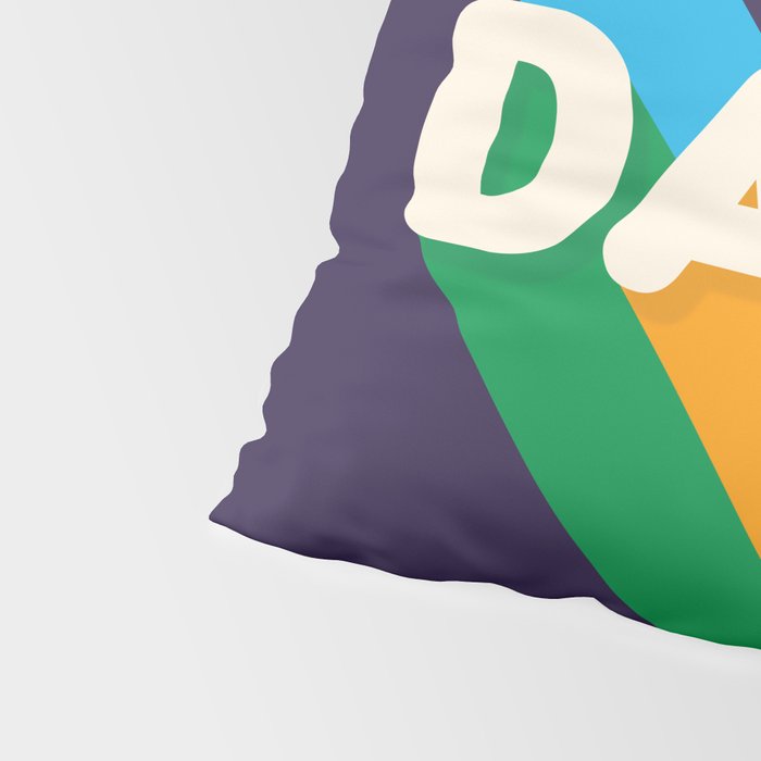 RAINBOW DANCE TYPOGRAPHY- let's dance Pillow Sham Gallery Image 4