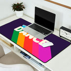 RAINBOW DANCE TYPOGRAPHY- let's dance Desk Mat Gallery Image 2