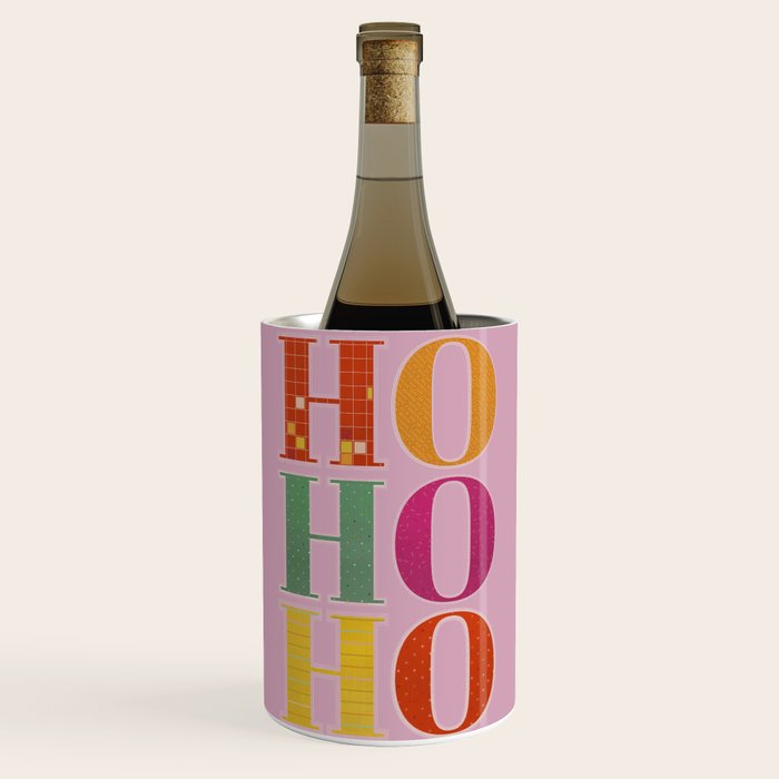 HO HO HO Festive Letters Wine Chiller Gallery Image 1