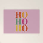 HO HO HO Festive Letters Welcome Mat Gallery Image 1