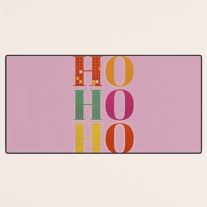 HO HO HO Festive Letters Desk Mat Gallery Image 3
