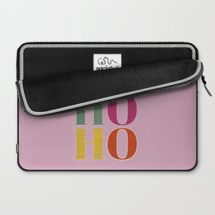 HO HO HO Festive Letters Laptop Sleeve Gallery Image 2