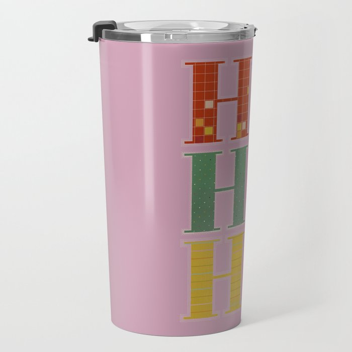 HO HO HO Festive Letters Travel Mug Gallery Image 3