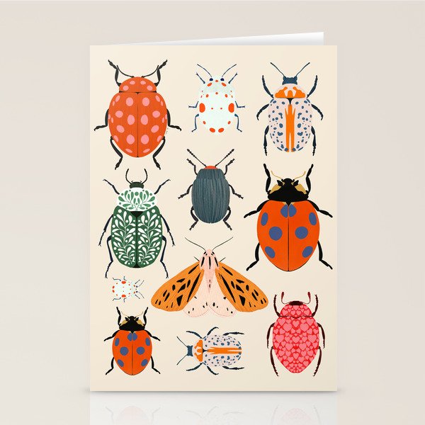 Beetles and butterfies Stationery Card Gallery Image 2