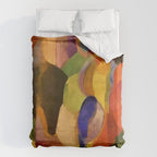 La Bal Bullier (Dancers under Saint-Michel Theater Dome Lights) by Sonia Delaunay Duvet Cover Gallery Image 6