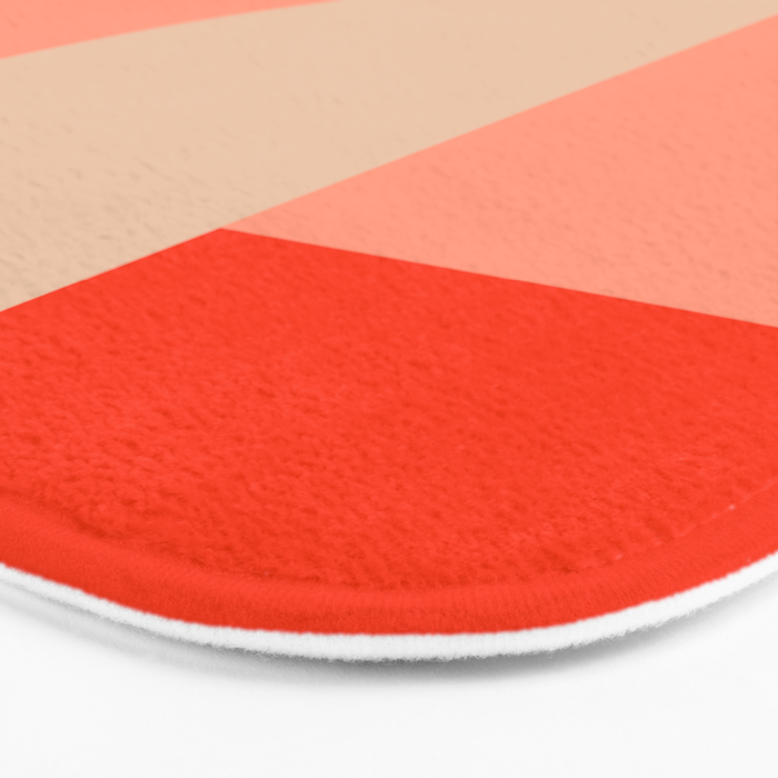geometry shape mid century organic blush curry teal Bath Mat Gallery Image 3