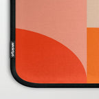 geometry shape mid century organic blush curry teal Laptop Sleeve Gallery Image 3