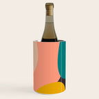 geometry shape mid century organic blush curry teal Wine Chiller Gallery Image 3