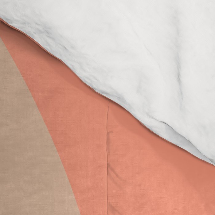 geometry shape mid century organic blush curry teal Comforter Gallery Image 4