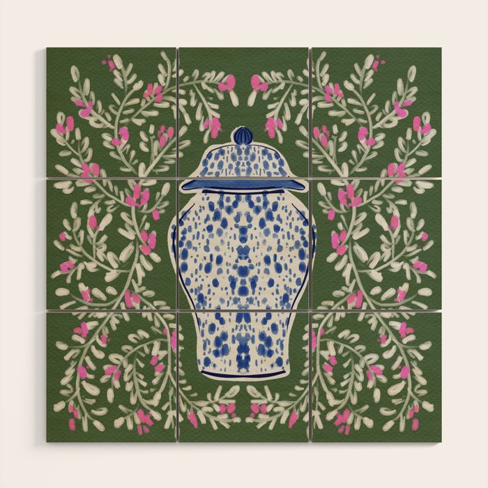 Chinoiserie Blossoms Wood Wall Art Gallery Image 1