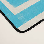 Turquoise Greco Labyrinth - Abstract Geometric Pattern  Desk Mat Gallery Image 4