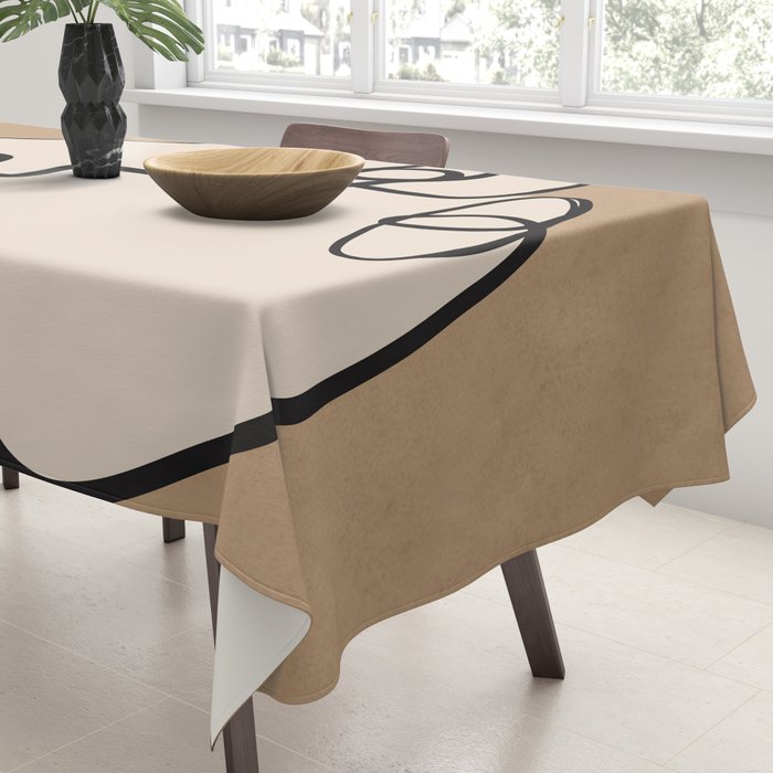 Interwoven Faces 6 Tablecloth Gallery Image 3