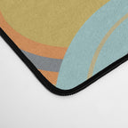 Retro Mid Century Modern Circles Geometric Bubbles Pattern Desk Mat Gallery Image 4