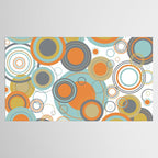 Retro Mid Century Modern Circles Geometric Bubbles Pattern Tablecloth Gallery Image 2