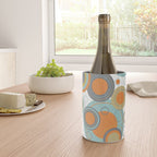 Retro Mid Century Modern Circles Geometric Bubbles Pattern Wine Chiller Gallery Image 4