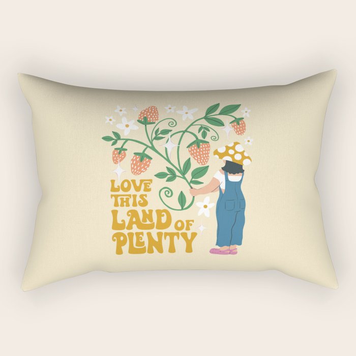 Plenty o' Strawberries  Rectangular Pillow Gallery Image 1