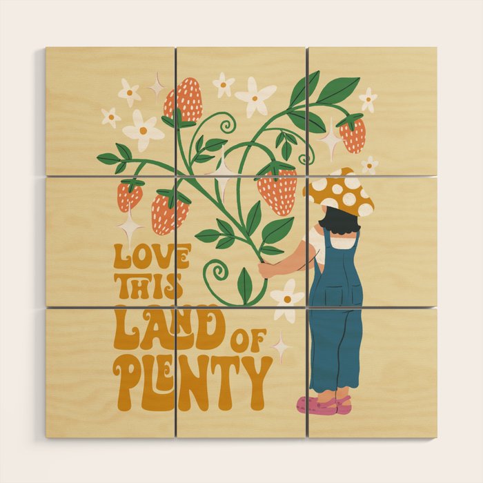 Plenty o' Strawberries  Wood Wall Art Gallery Image 1
