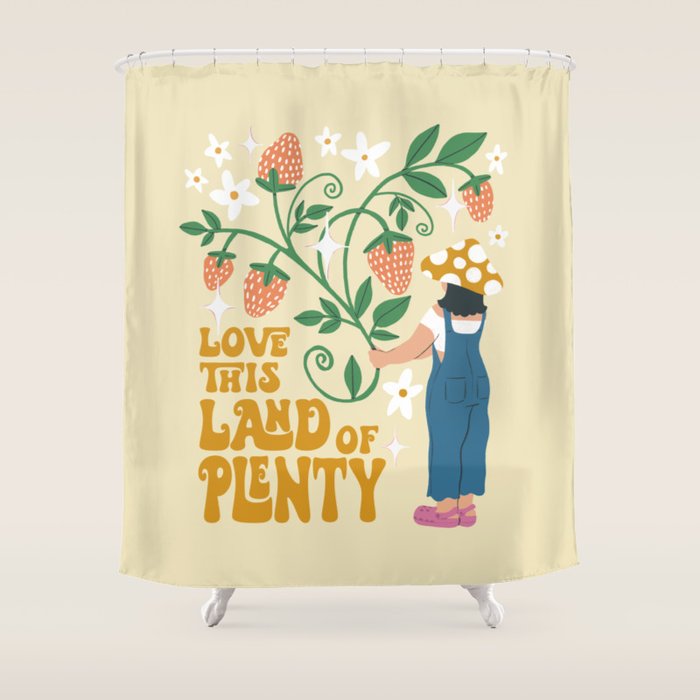 Plenty o' Strawberries  Shower Curtain Gallery Image 1