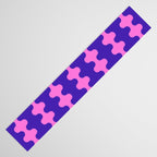 Wavy Stripes Ogee A-Go-Go Bold Pop Pattern in Purple Pink Table Runner Gallery Image 3