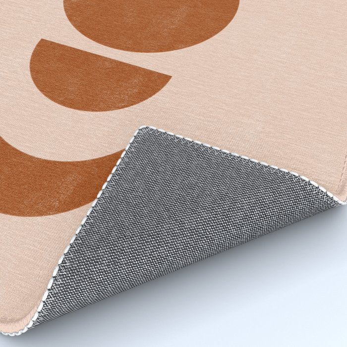 Terracotta Moon Phase Mid Century Rug Gallery Image 4