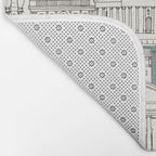 Washington DC toile juniper Bath Mat Gallery Image 2
