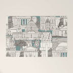 Washington DC toile juniper Welcome Mat Gallery Image 1