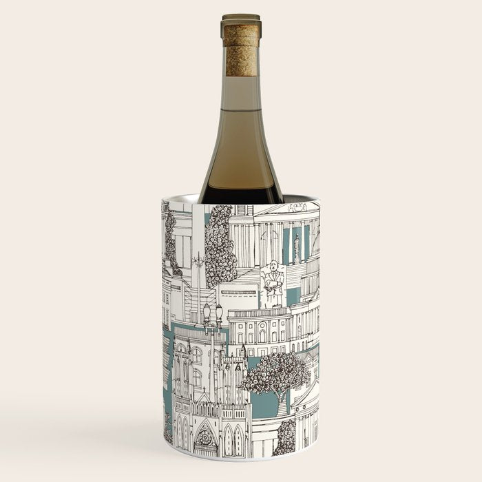 Washington DC toile juniper Wine Chiller Gallery Image 2