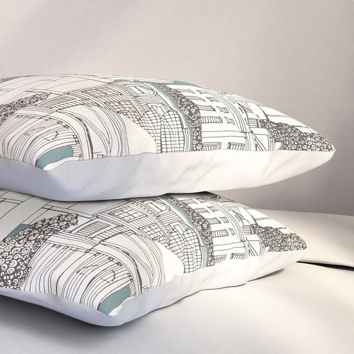 Washington DC toile juniper Pillow Sham Gallery Image 3