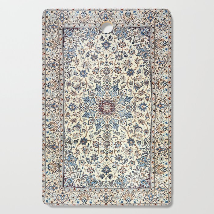 Persia Old Century Authentic Colorful Dusty Blue Gray Grey Vintage Accent Patterns Cutting Board Gallery Image 1