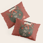 Festive Ho Ho Ho Bauble Red  Pillow Sham Gallery Image 3
