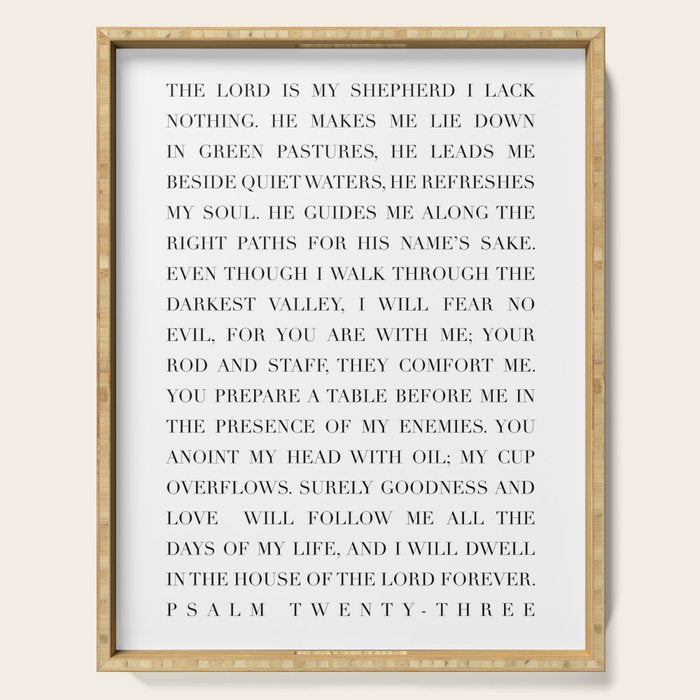 Psalm 23 Serving Tray Gallery Image 1