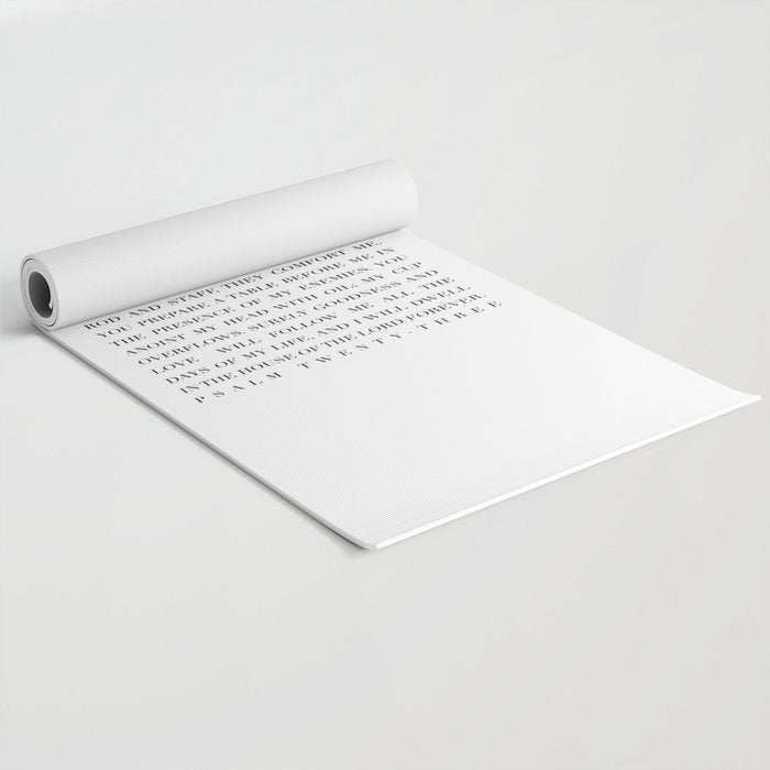 Psalm 23 Yoga Mat Gallery Image 2