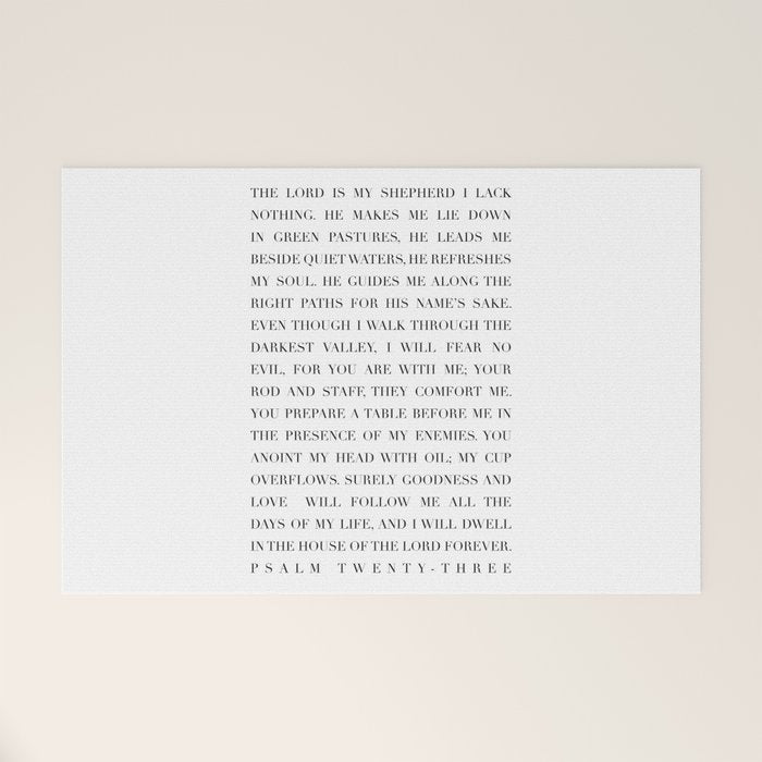 Psalm 23 Welcome Mat Gallery Image 1