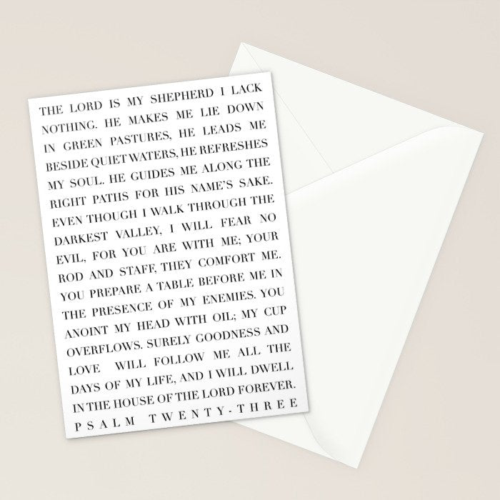 Psalm 23 Stationery Card Gallery Image 2