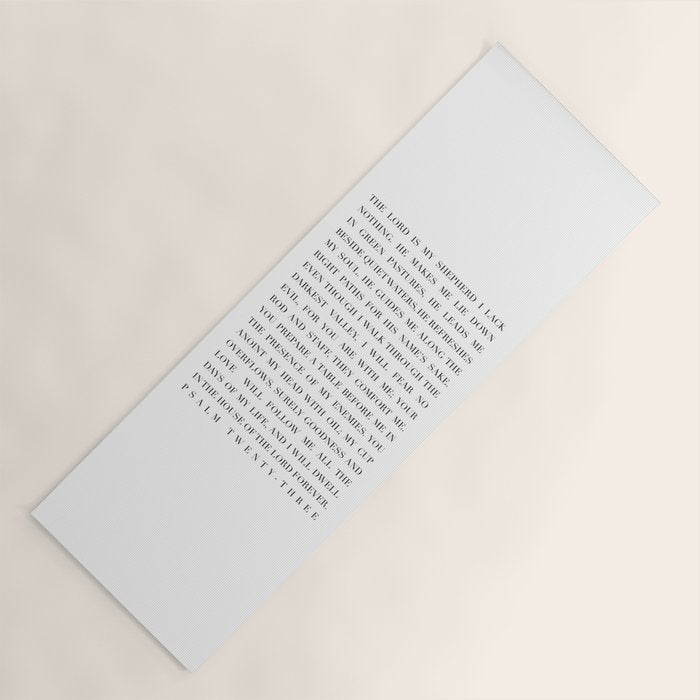 Psalm 23 Yoga Mat Gallery Image 1