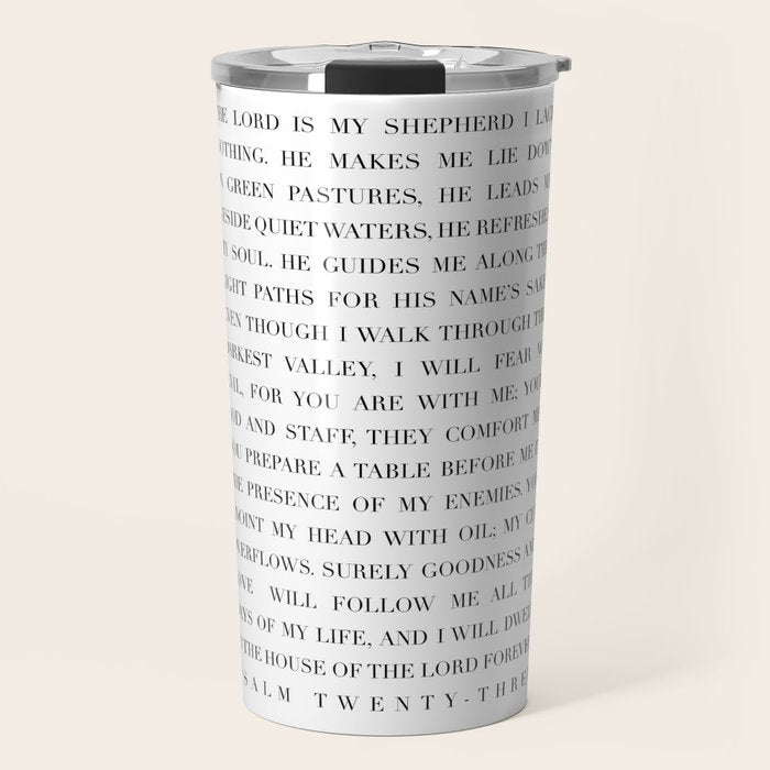 Psalm 23 Travel Mug Gallery Image 1
