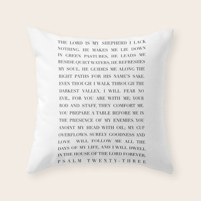 Psalm 23 Throw Pillow Gallery Image 6