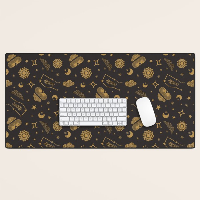 Gemini - Zodiac Sign Desk Mat Gallery Image 1