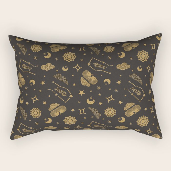 Gemini - Zodiac Sign Rectangular Pillow Gallery Image 1