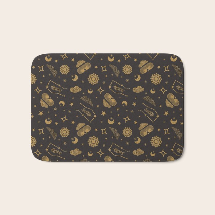 Gemini - Zodiac Sign Bath Mat Gallery Image 1