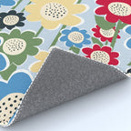 Flowerscape field - charming blue Rug Gallery Image 4