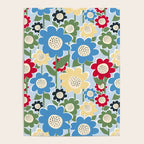Flowerscape field - charming blue Poster Gallery Image 4
