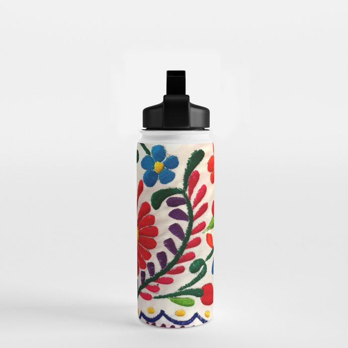 Red Mexican Flower Water Bottle Gallery Image 2