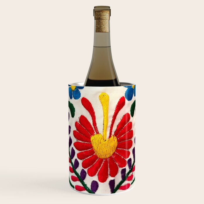 Red Mexican Flower Wine Chiller Gallery Image 1