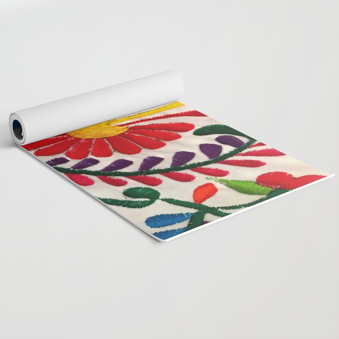 Red Mexican Flower Yoga Mat Gallery Image 2