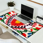 Red Mexican Flower Desk Mat Gallery Image 2