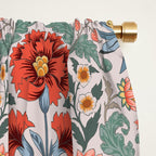  Victorian Botanicals - Carnation in Red and Blue Window Curtain Gallery Image 2